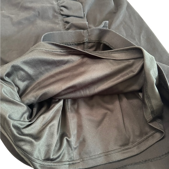 Zara TRF Collection Black Ruffle Front Long Sleeve V-neck Dress Size Medium - Picture 17 of 17